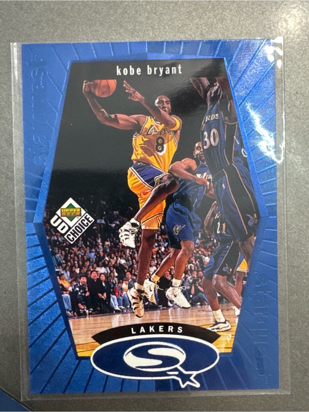 Kobe Bryant Lakers Blue Trading Card - UD Choice